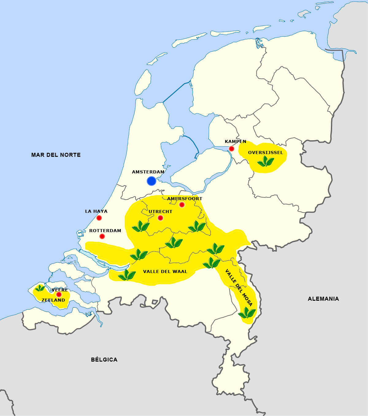 Holanda Mapa Mundial / Existe el mapa de holanda septentrional y